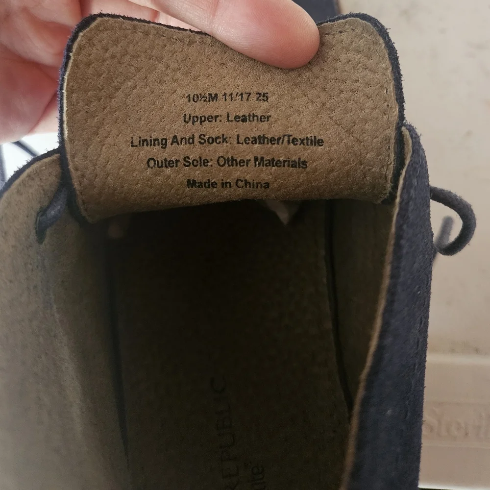 Banana Republic Blue Suede Leather Chukka Boot Shoes Sz.10.5